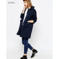 Oversized Winter Women Coat with Doulbe Collar